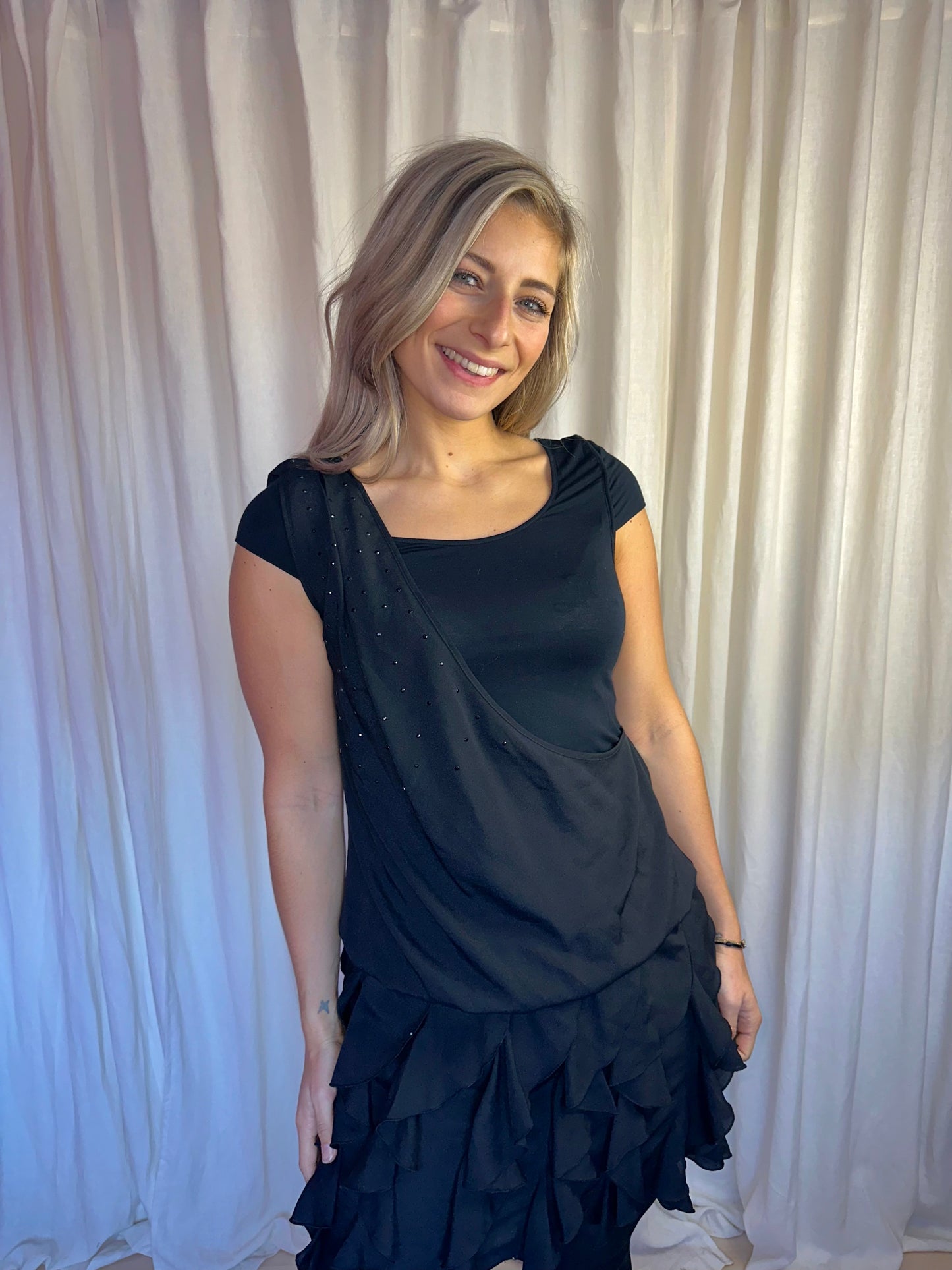 Jurk Liu Jo Elegante Zomerjurk zwart – Maat 42