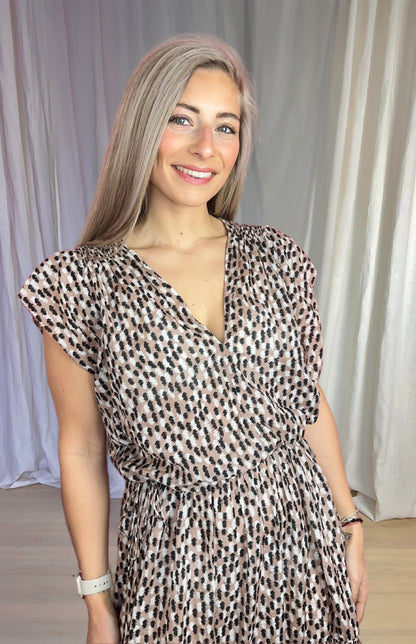 Jurk Magali Pascal maxi print lichtroze maat M
