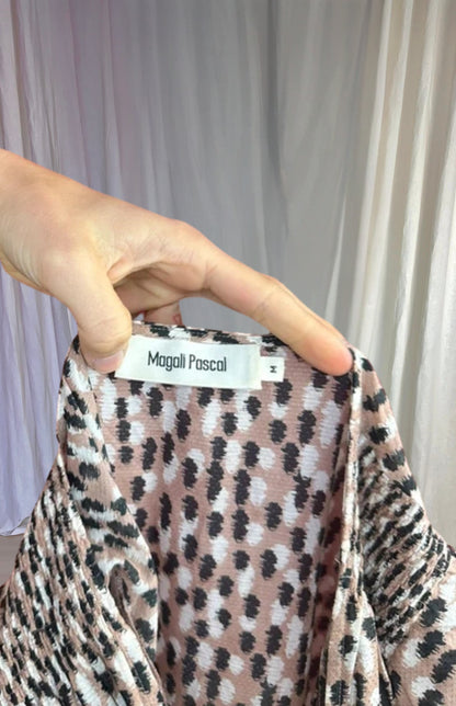 Jurk Magali Pascal maxi print lichtroze maat M