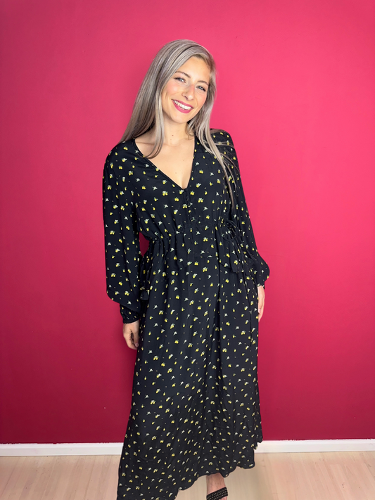 Jurk Notes du Nord Lemon Print – Vrouwelijke Zomerjurk Maat 40