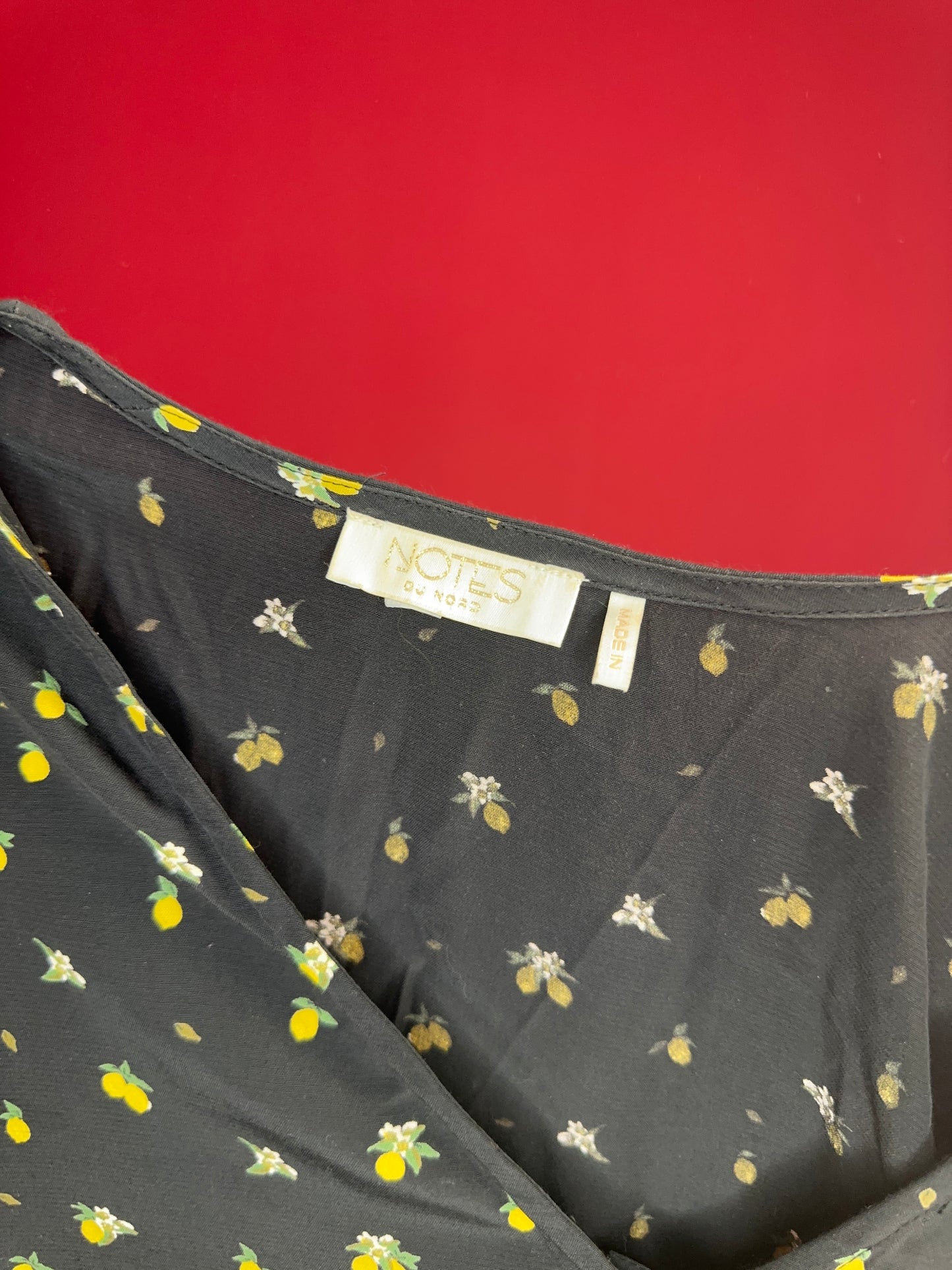Jurk Notes du Nord Lemon Print – Vrouwelijke Zomerjurk Maat 40