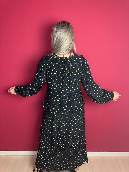 Jurk Notes du Nord Lemon Print – Vrouwelijke Zomerjurk Maat 40