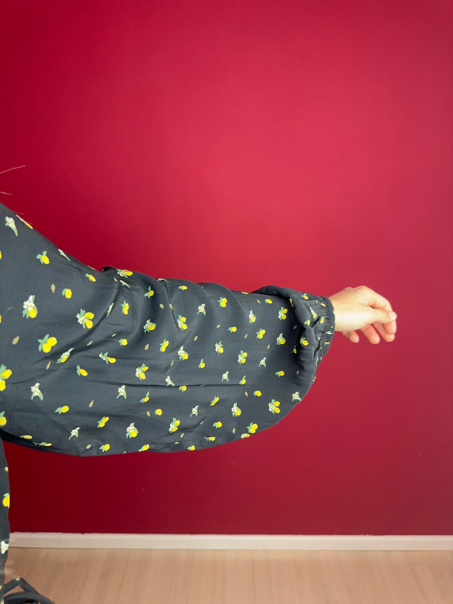 Jurk Notes du Nord Lemon Print – Vrouwelijke Zomerjurk Maat 40