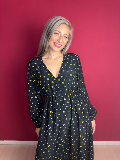 Jurk Notes du Nord Lemon Print – Vrouwelijke Zomerjurk Maat 40