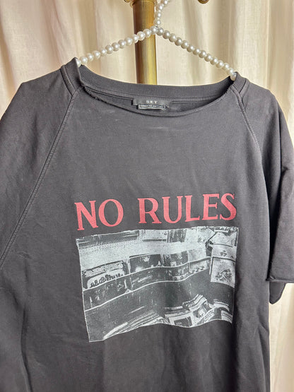 Jurk SET Sweater 'No rules' Katoen – Casual Comfort Maat 40