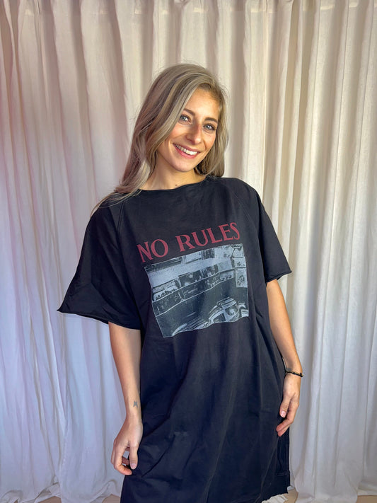 Jurk SET Sweater 'No rules' Katoen – Casual Comfort Maat 40