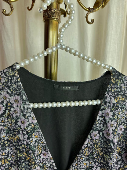 Jurk SET bloemenprint lila - Maat 42