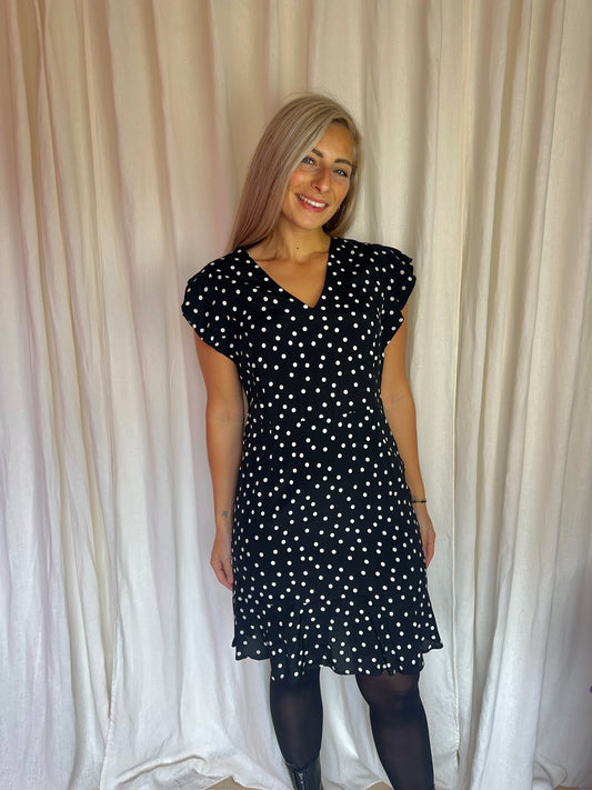 Jurk SET stippen zwart,wit maat 38