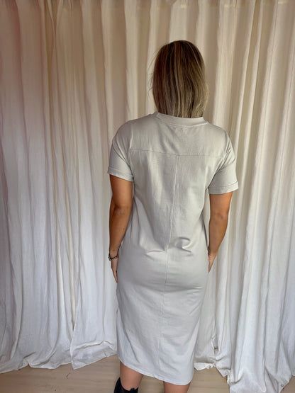 Jurk ZUSSS maxi beige maat S