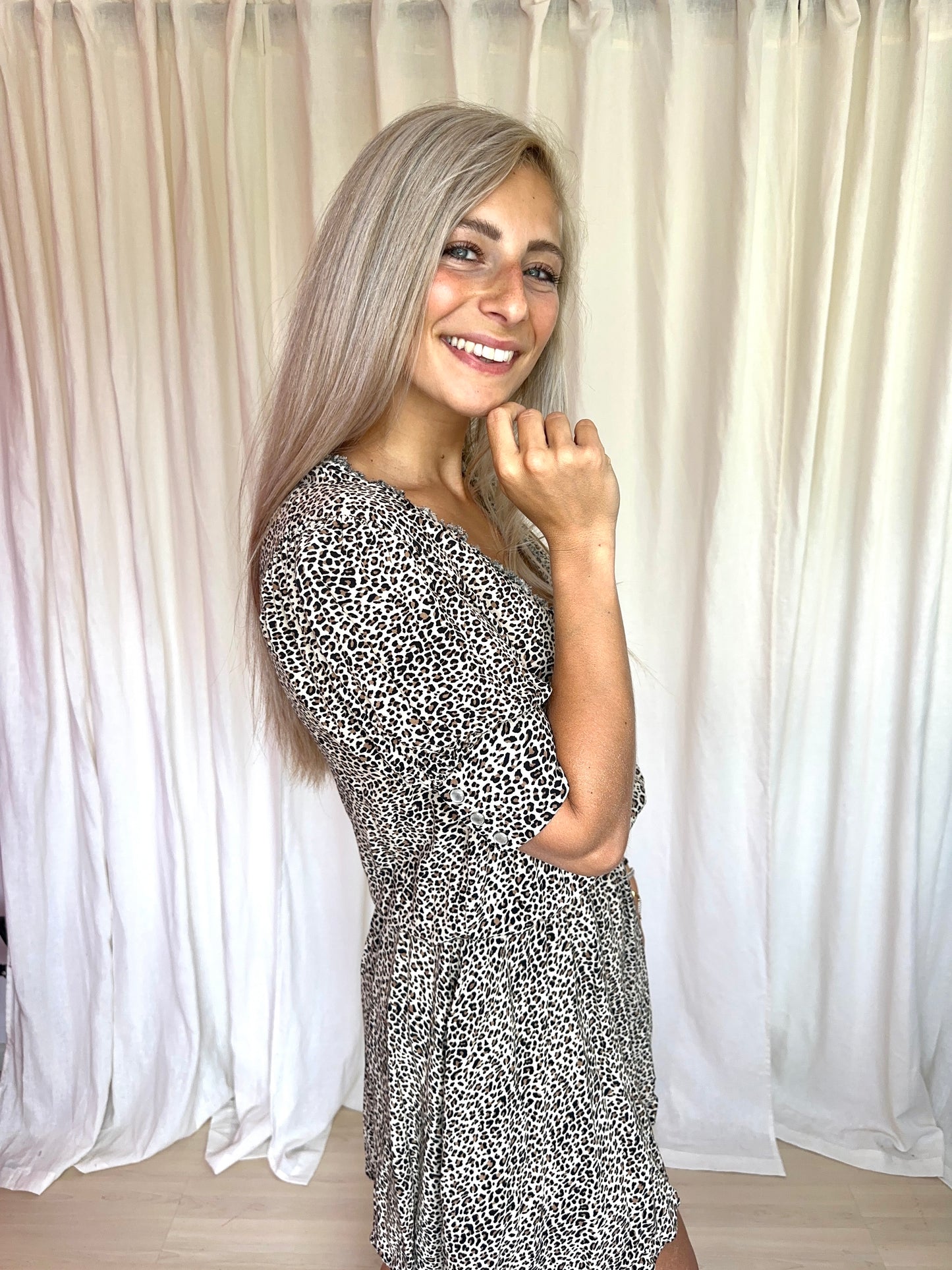 Jurk Zadig&Voltaire Russel Leo panterprint maat M
