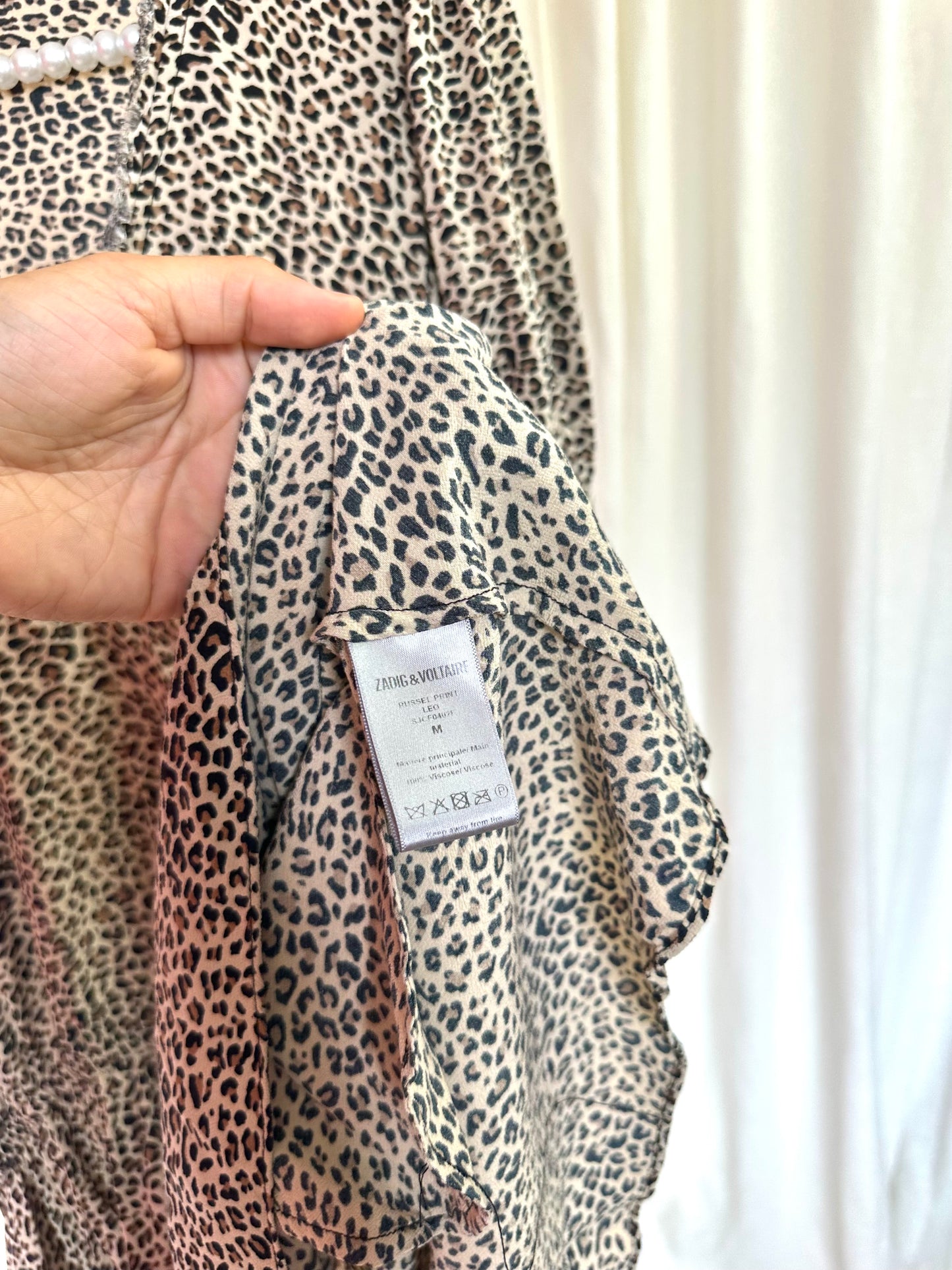 Jurk Zadig&Voltaire Russel Leo panterprint maat M
