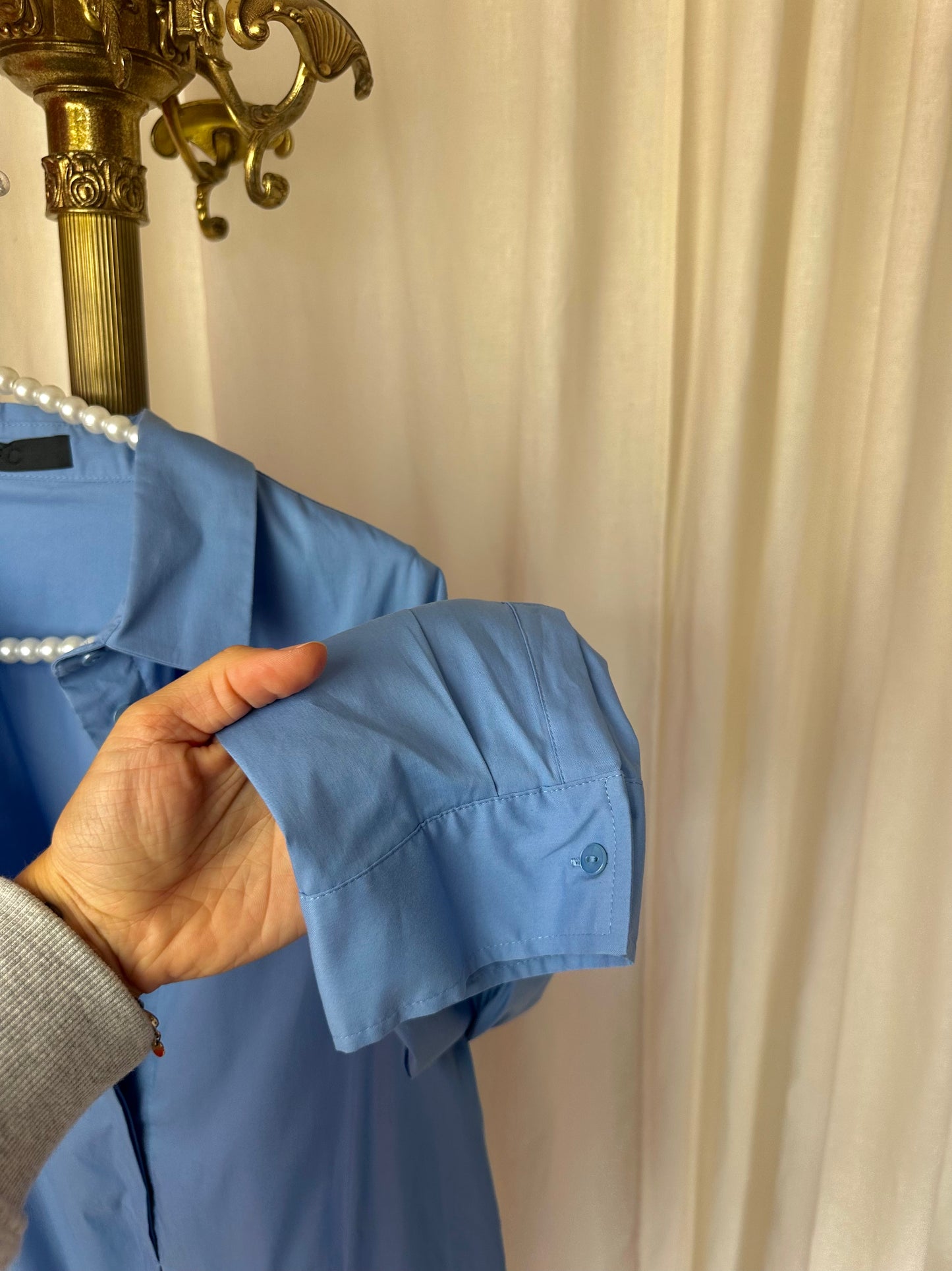 Jurk overhemd FFC blauw - maat 38 (M)