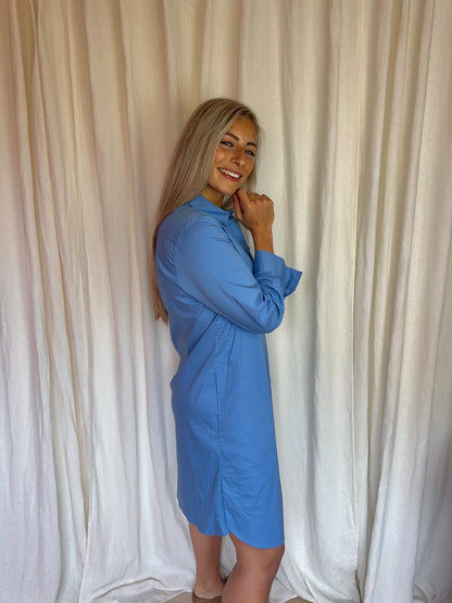 Jurk overhemd FFC blauw - maat 38 (M)