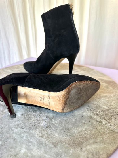 Laarsjes Jimmy Choo suede zwart - Maat 39,5
