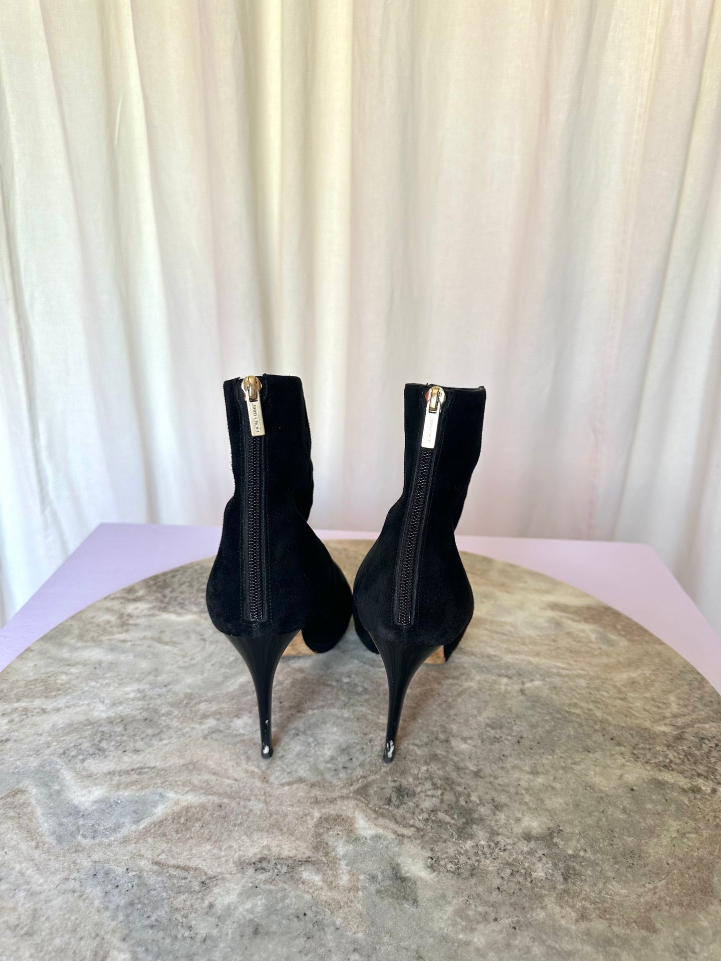Laarsjes Jimmy Choo suede zwart - Maat 39,5