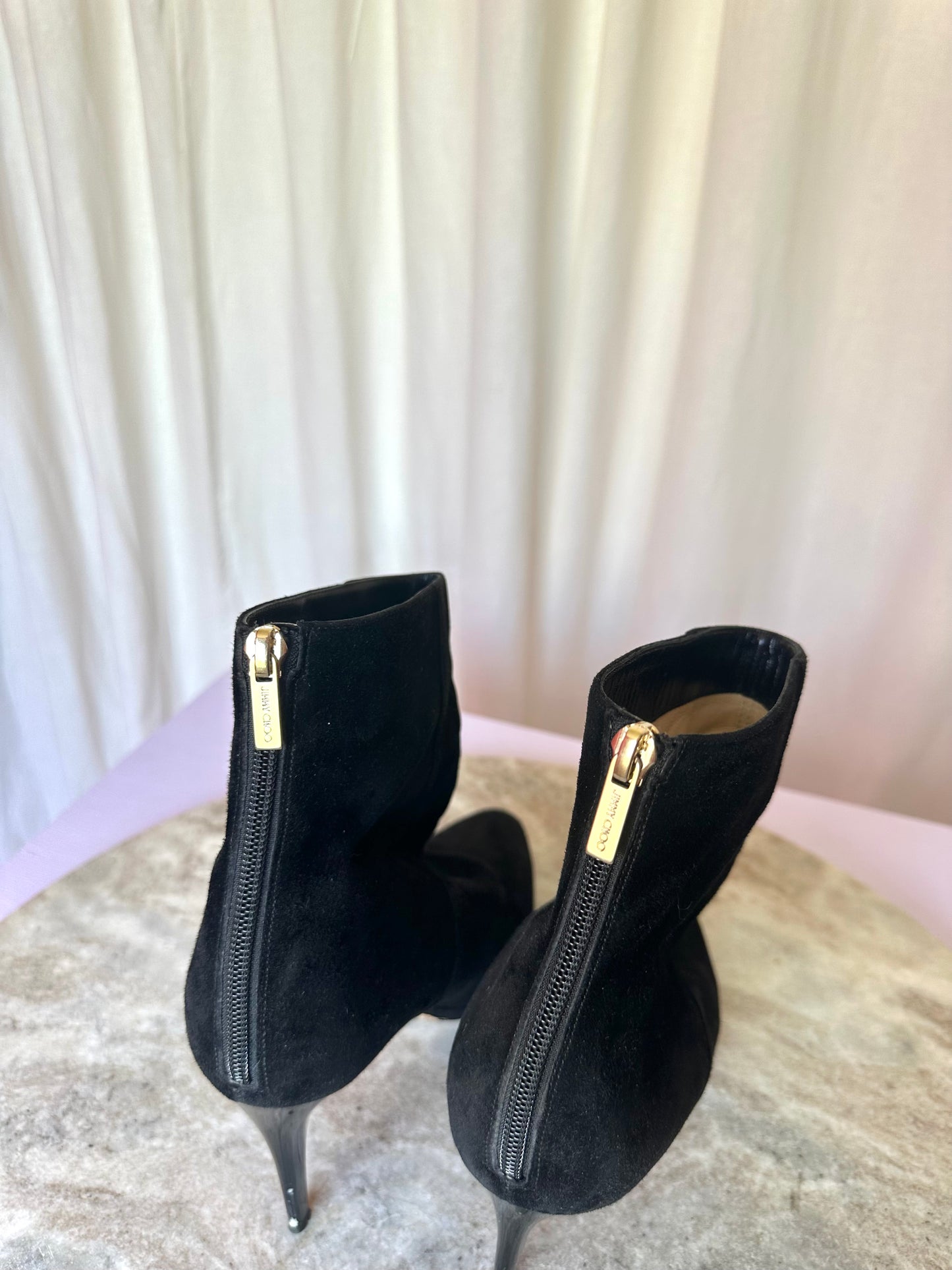 Laarsjes Jimmy Choo suede zwart - Maat 39,5