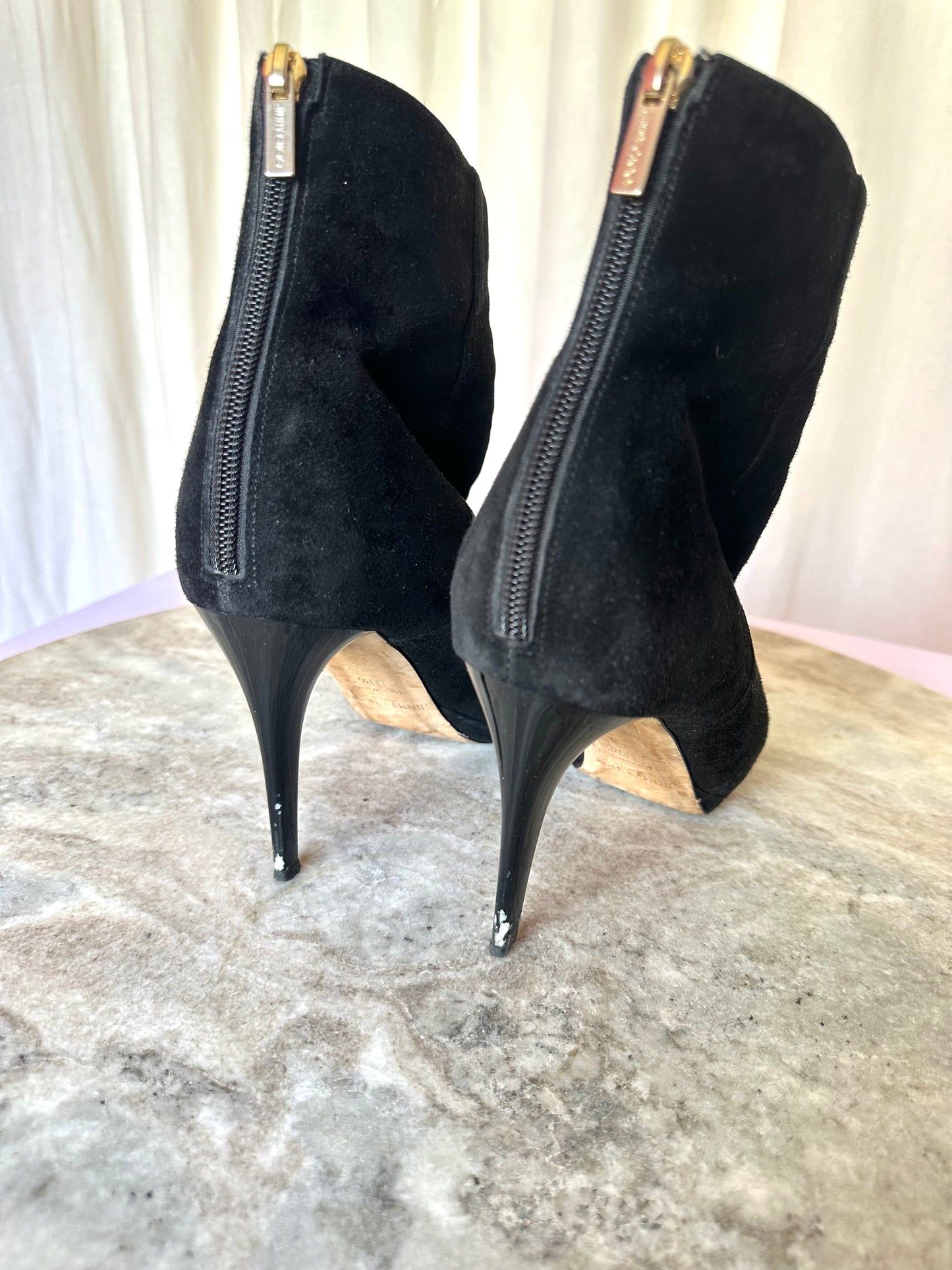 Laarsjes Jimmy Choo suede zwart - Maat 39,5
