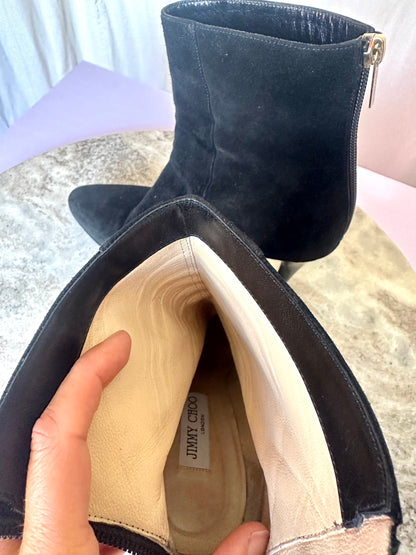 Laarsjes Jimmy Choo suede zwart - Maat 39,5