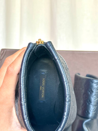 Laarsjes Louis Vuitton donkerblauw - Maat 36