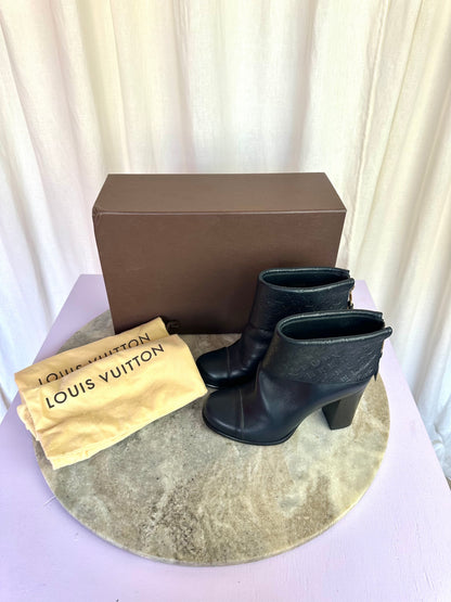 Laarsjes Louis Vuitton donkerblauw - Maat 36