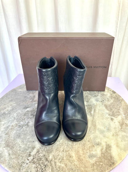 Laarsjes Louis Vuitton donkerblauw - Maat 36