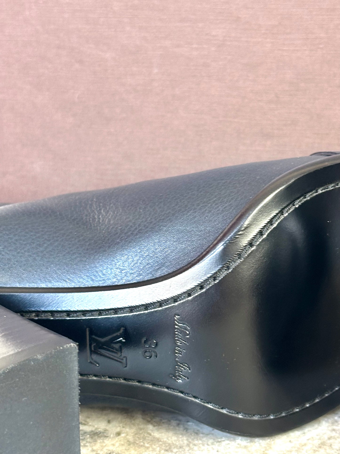 Laarsjes Louis Vuitton donkerblauw - Maat 36