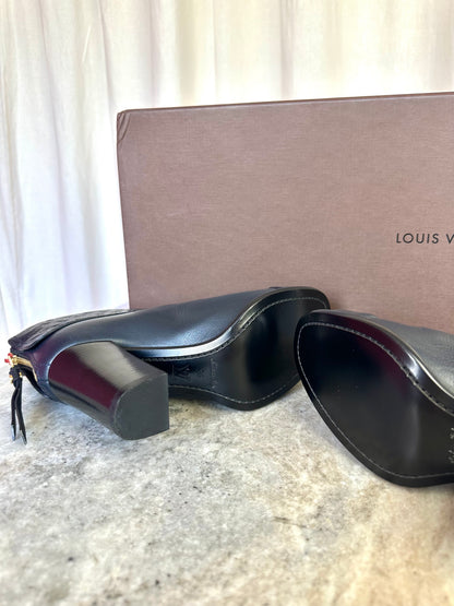 Laarsjes Louis Vuitton donkerblauw - Maat 36