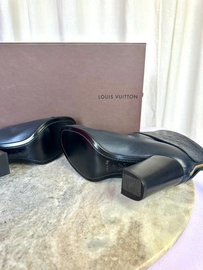 Laarsjes Louis Vuitton donkerblauw - Maat 36