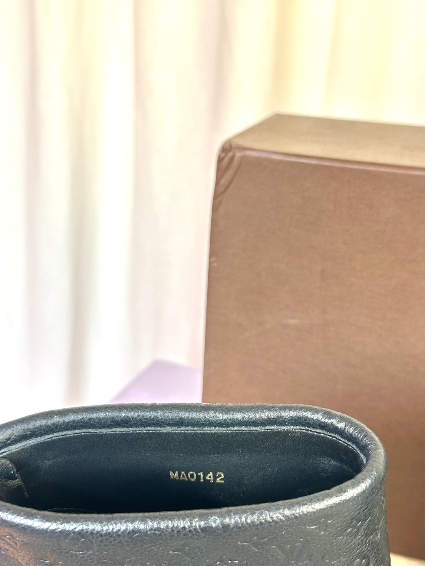 Laarsjes Louis Vuitton donkerblauw - Maat 36