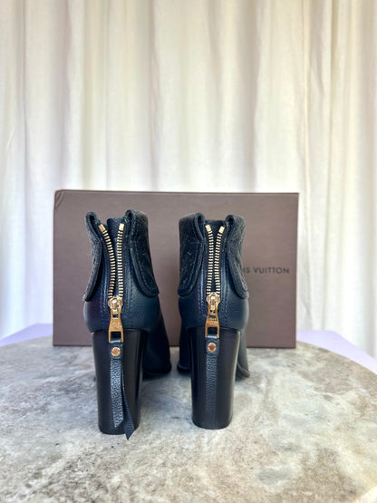 Laarsjes Louis Vuitton donkerblauw - Maat 36