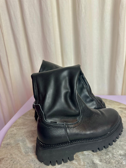 Laarzen Bronx soft napa groovy pu stretch zwart maat 39