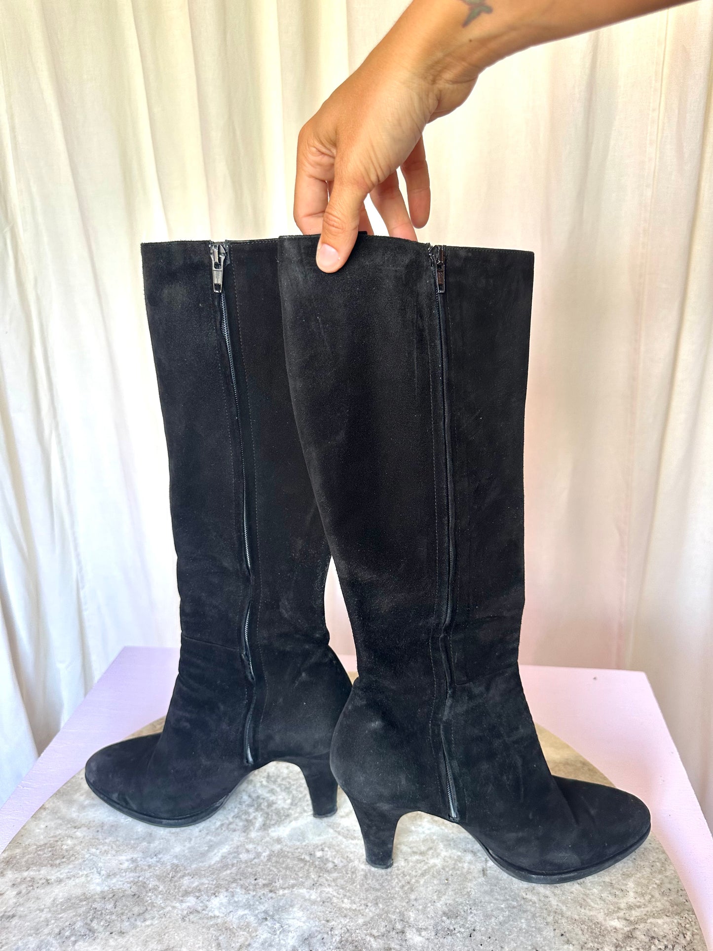 Laarzen Enrico Antinori suede zwart maat 39,5