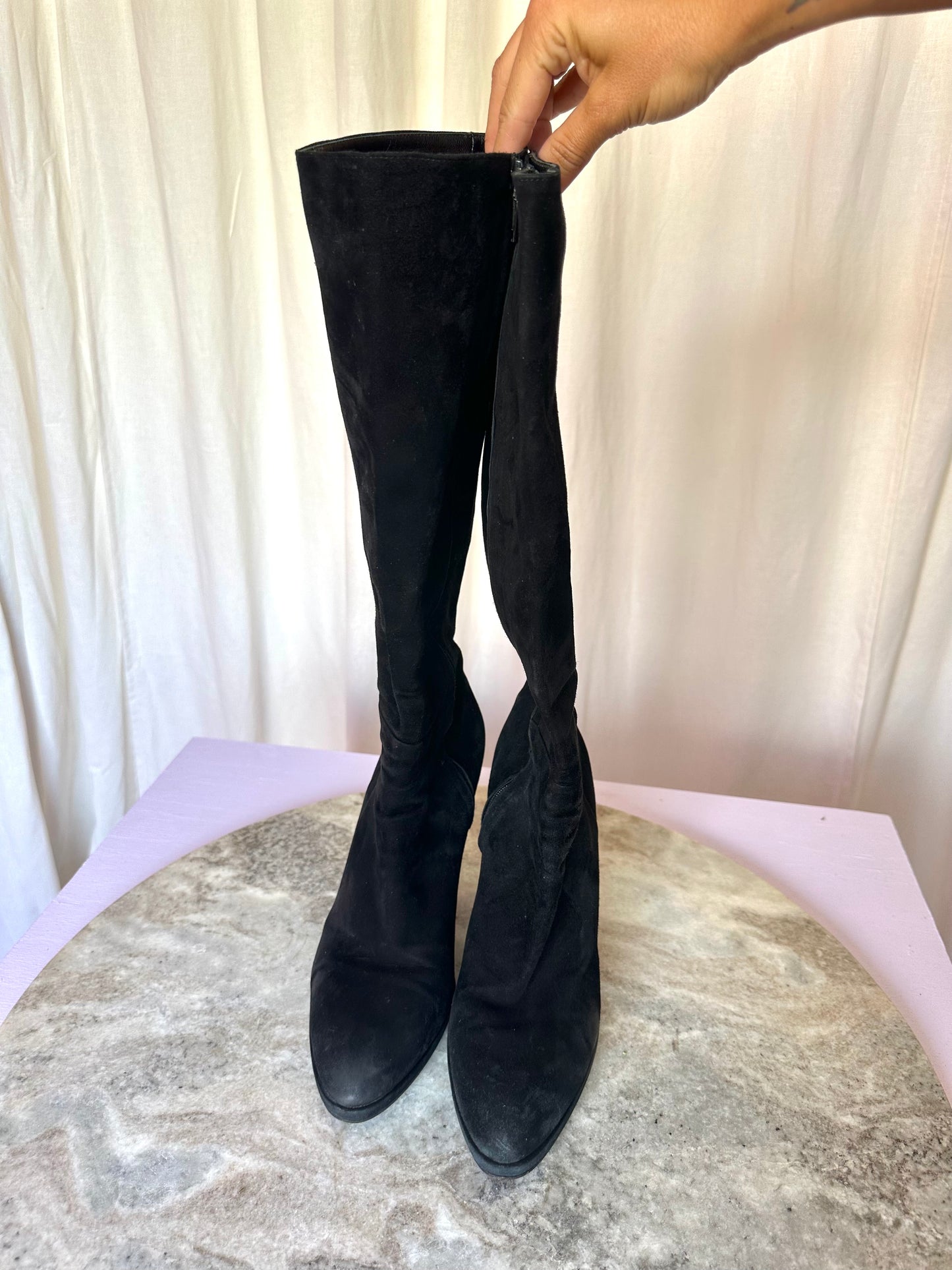 Laarzen Enrico Antinori suede zwart maat 39,5
