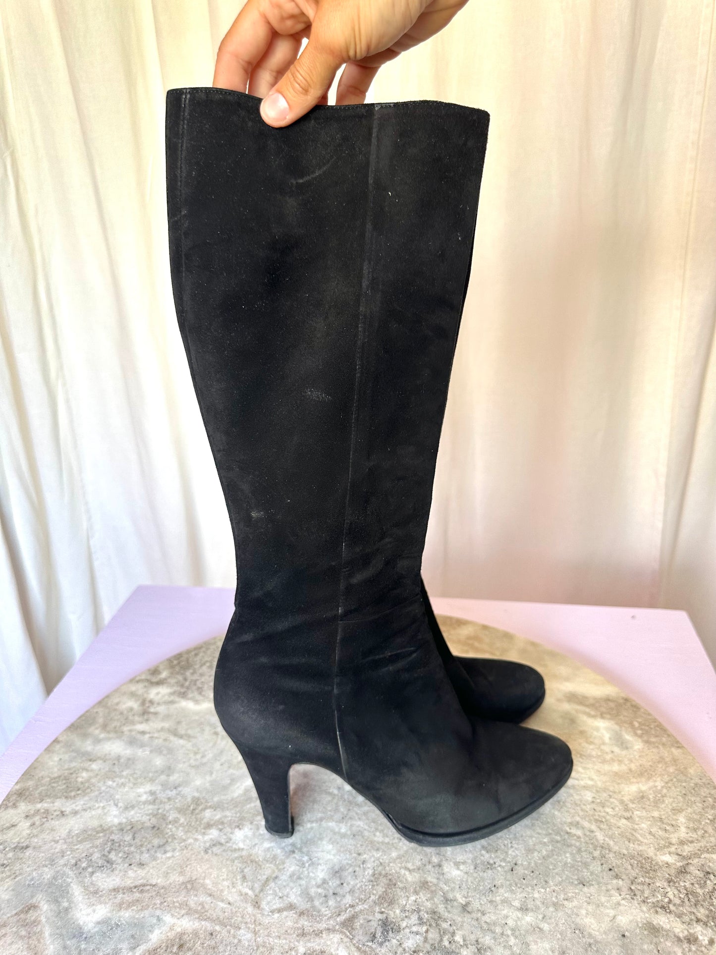 Laarzen Enrico Antinori suede zwart maat 39,5