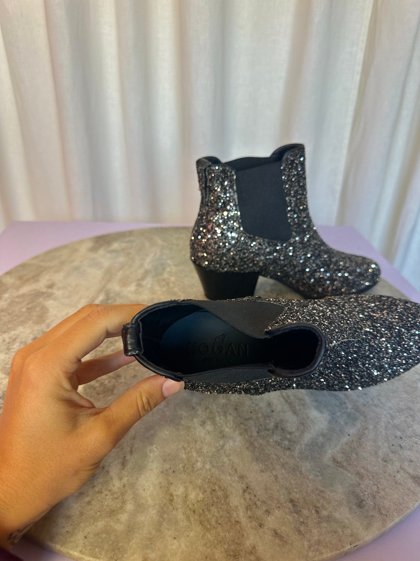 Laarzen Hogan hak glitters maat 36