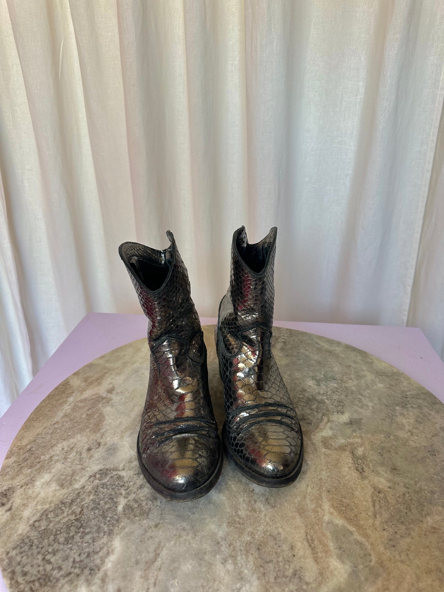 Laarzen Julie Dee cowboy zilver maat 36