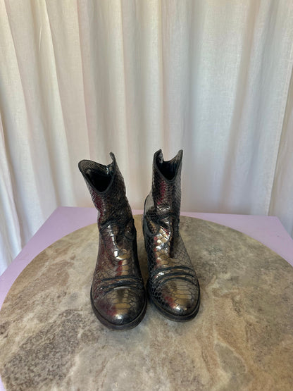 Laarzen Julie Dee cowboy zilver maat 36