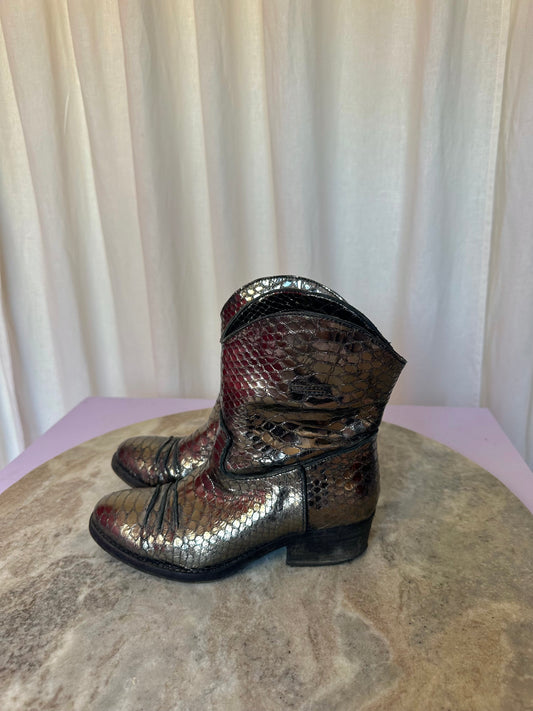 Laarzen Julie Dee cowboy zilver maat 36