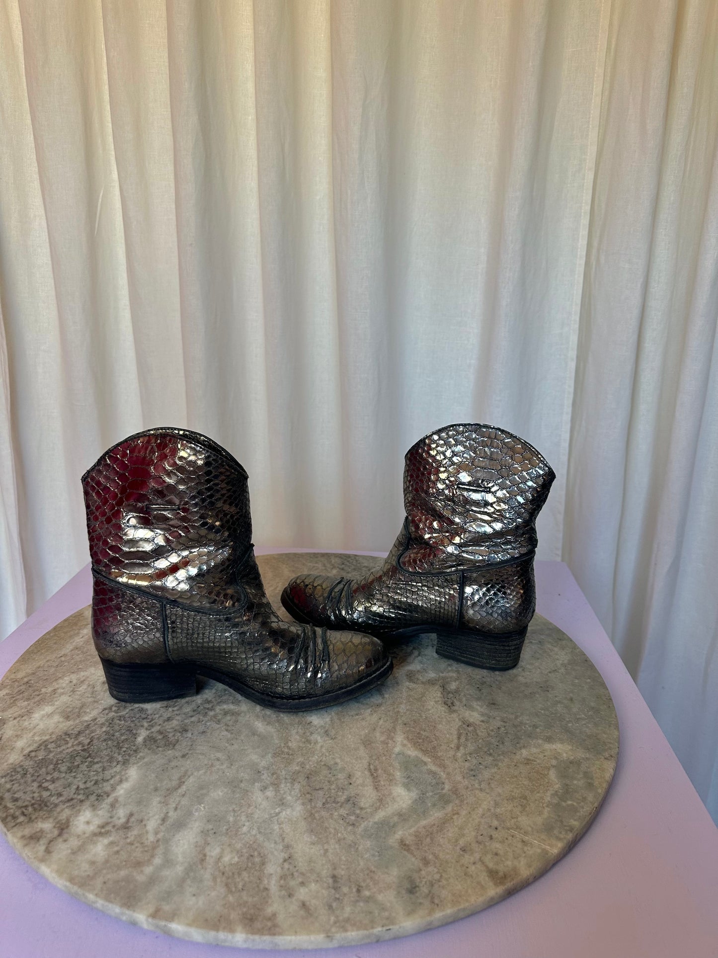 Laarzen Julie Dee cowboy zilver maat 36