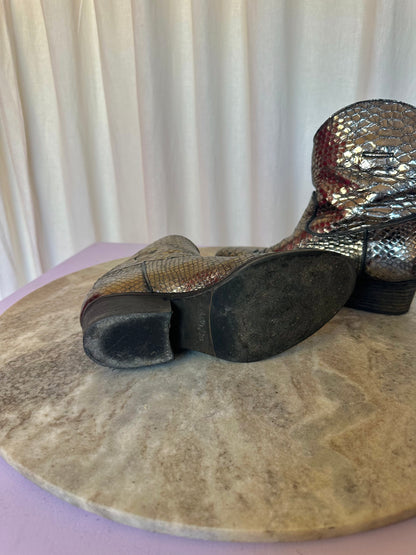 Laarzen Julie Dee cowboy zilver maat 36