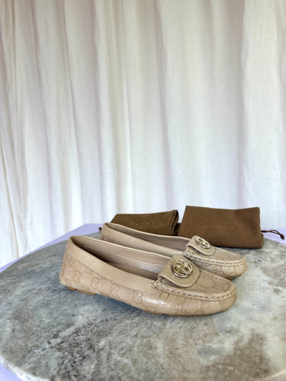 Loafers Gucci beige - Maat 36