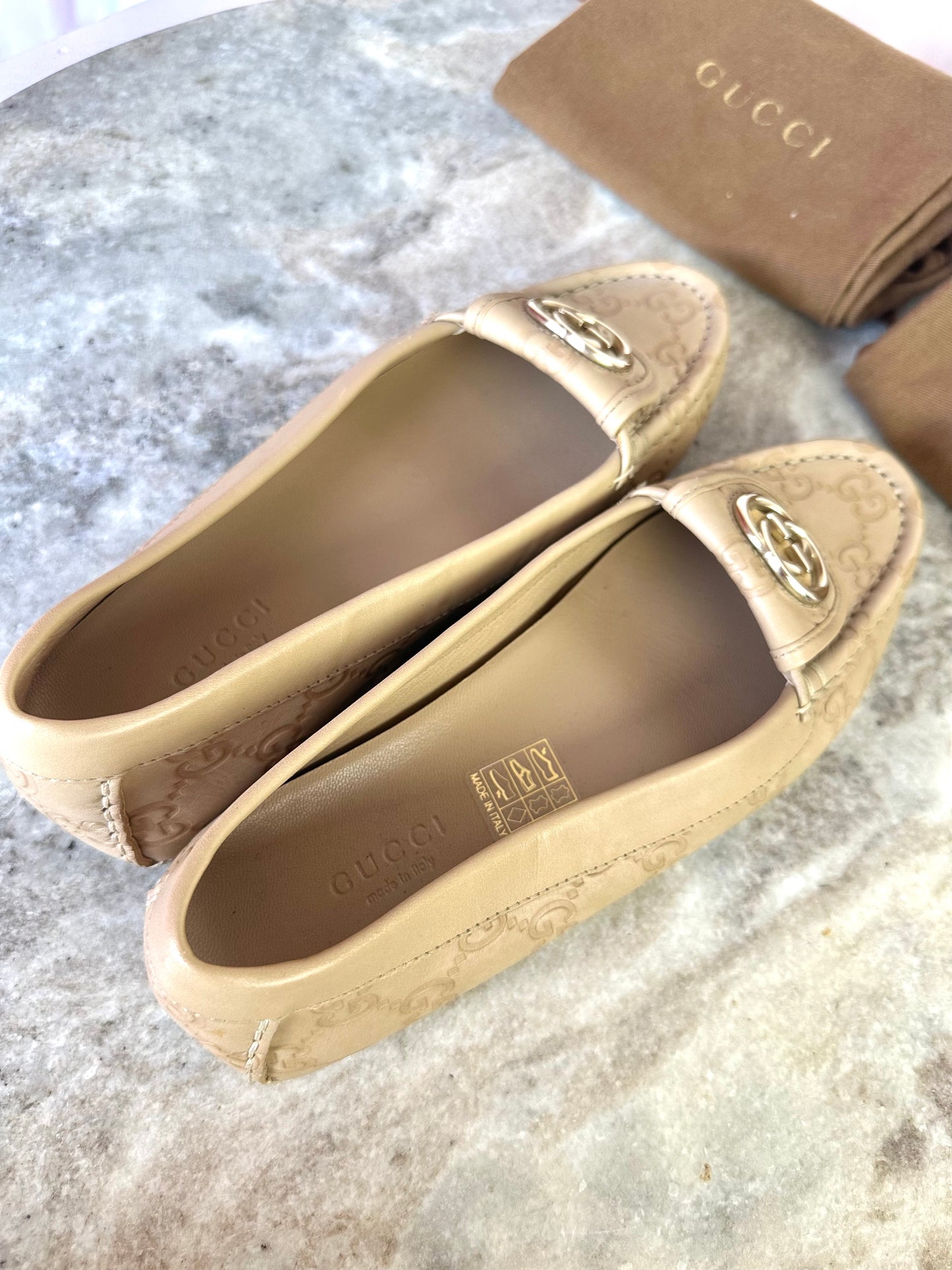 Loafers Gucci beige - Maat 36