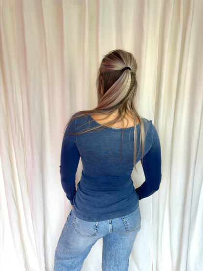 Longsleeve G-Star jeansblauw maat S