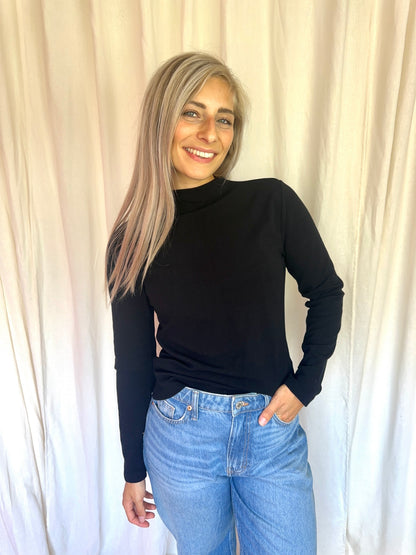 Longsleeve Lune Active zwart L