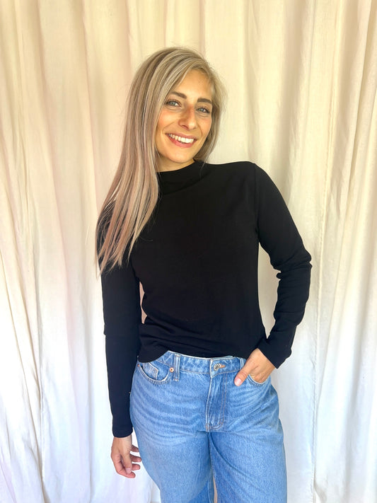 Longsleeve Lune Active zwart L