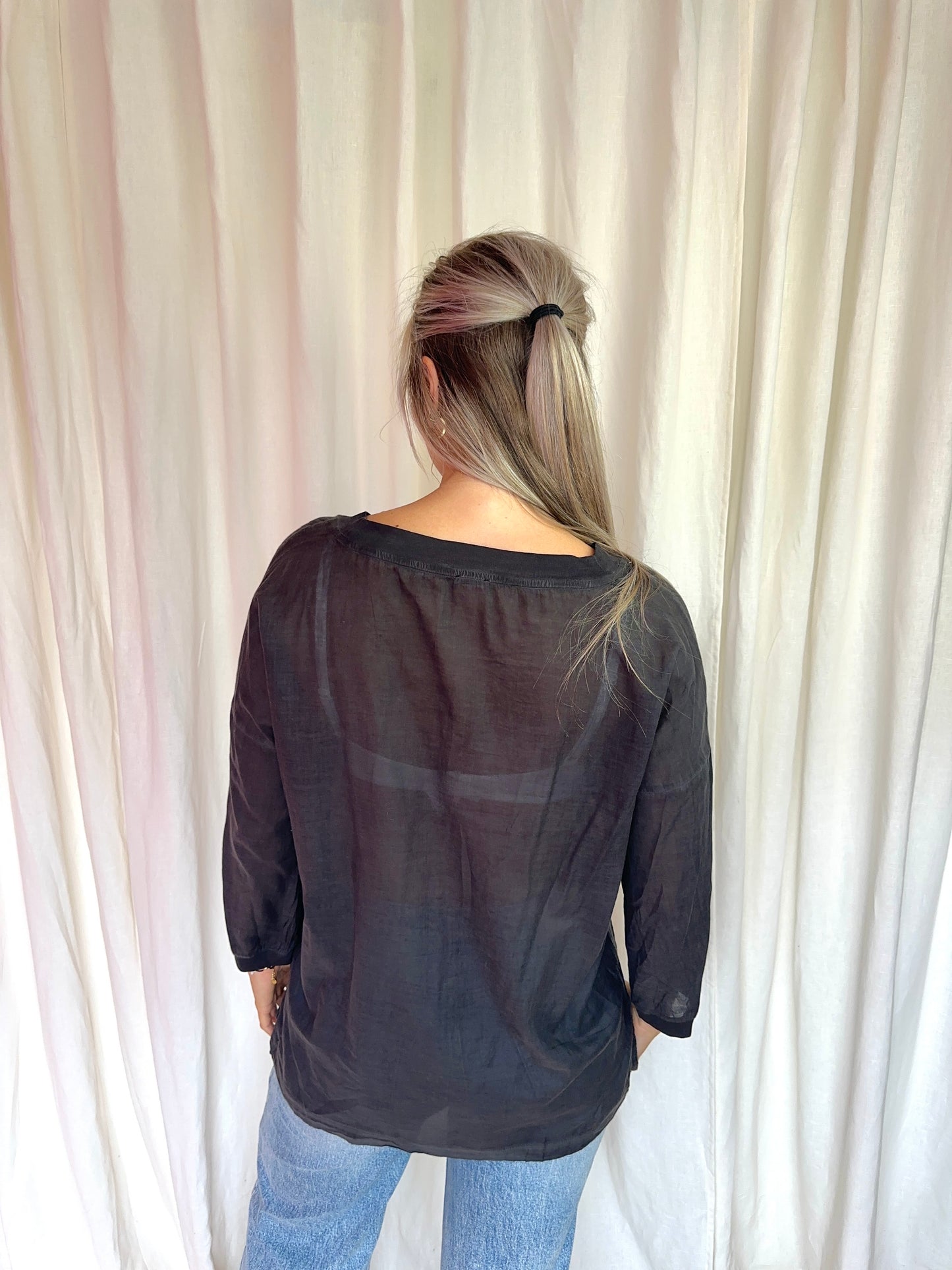 Longsleeve Penn&Ink grijs maat S
