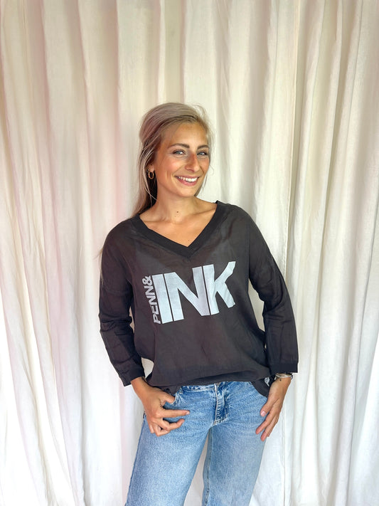 Longsleeve Penn&Ink grijs maat S