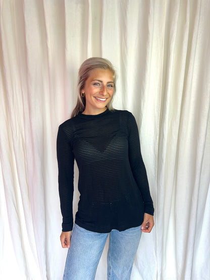 Longsleeve Yaya zwart maat M
