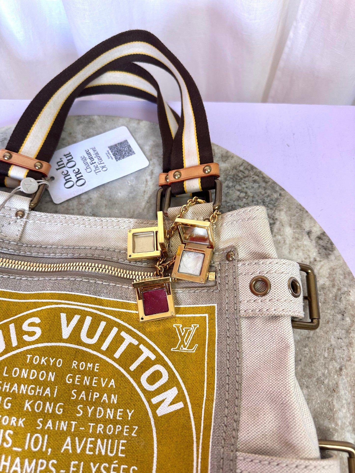 Louis Vuitton Globe shopper bag tote beige