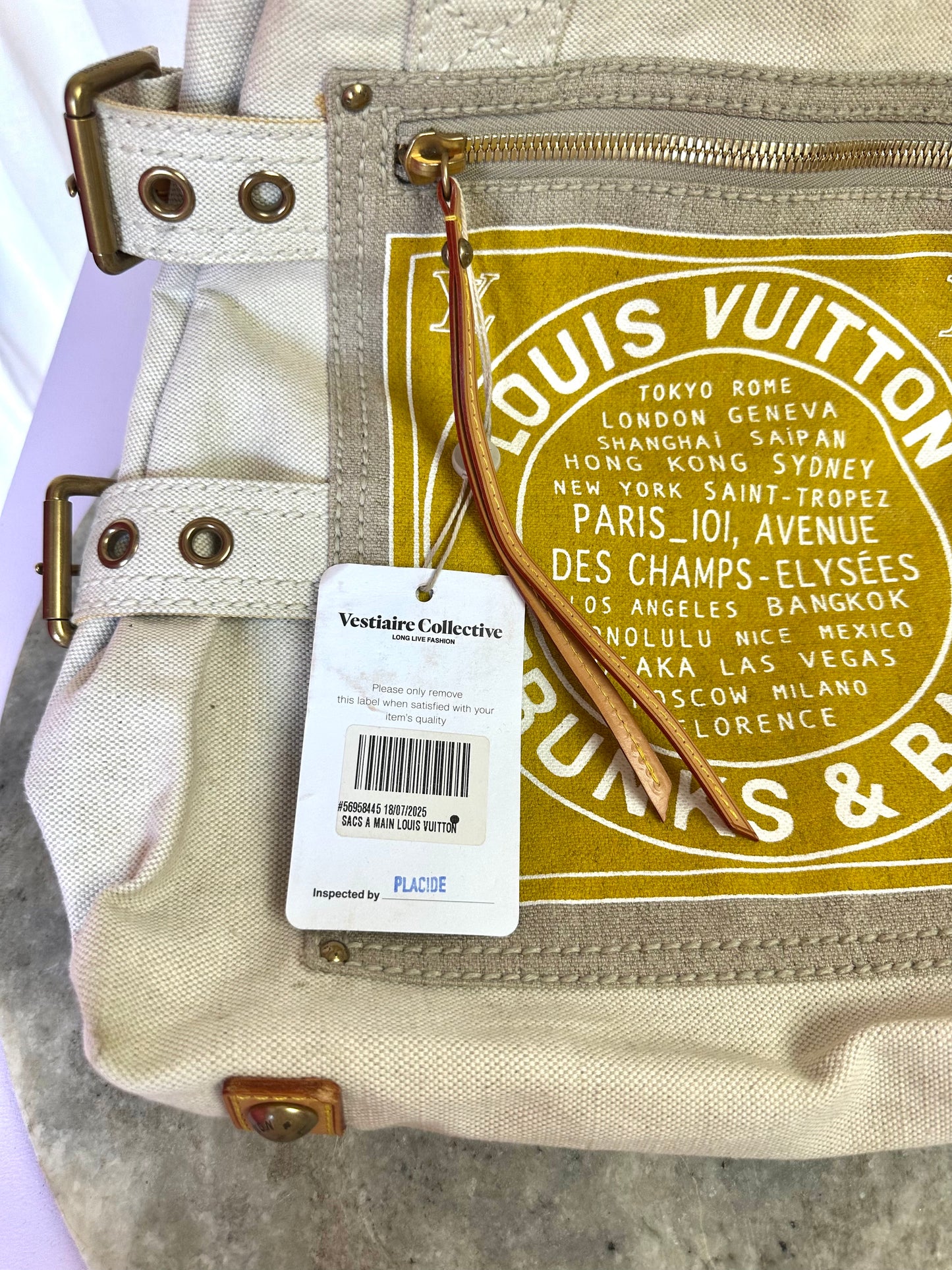 Louis Vuitton Globe shopper bag tote beige